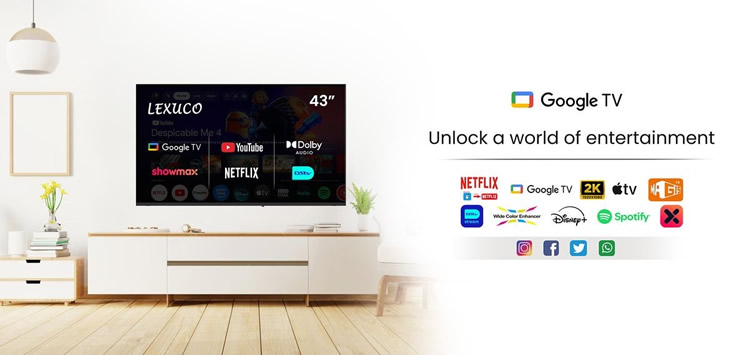 43inch lexuco google tv
