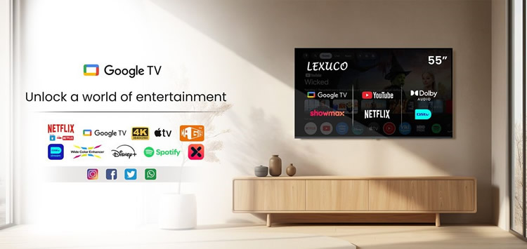 55inch lexuco google tv