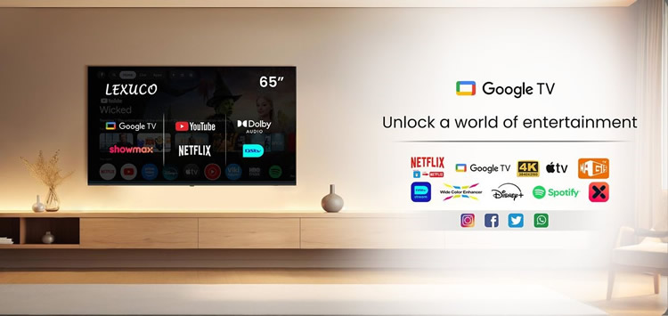65inch lexuco google tv